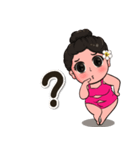 fat girl sticker（個別スタンプ：4）