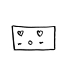 四角い顔たち（個別スタンプ：1）