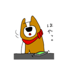 犬と男 ほぼ犬編（個別スタンプ：1）