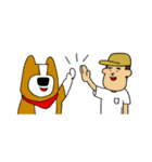 犬と男 ほぼ犬編（個別スタンプ：16）