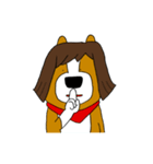 犬と男 ほぼ犬編（個別スタンプ：18）