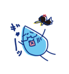 水眼鏡。（個別スタンプ：28）