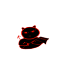 Cute black devil（個別スタンプ：11）