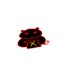 Cute black devil（個別スタンプ：14）