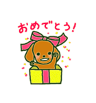 つる子とぶち子*ダックス姉妹（個別スタンプ：15）