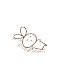 何かが足りないうさぎ（個別スタンプ：18）