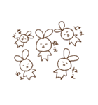 何かが足りないうさぎ（個別スタンプ：40）