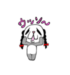 三つ編みパンダ（個別スタンプ：5）