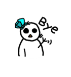 Snowman White ＆ Little Blue（個別スタンプ：7）