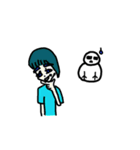 Snowman White ＆ Little Blue（個別スタンプ：22）