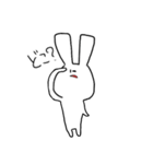 ふつうのうさぎさんすたんぷ（個別スタンプ：4）