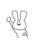 ふつうのうさぎさんすたんぷ（個別スタンプ：7）