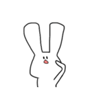 ふつうのうさぎさんすたんぷ（個別スタンプ：9）