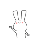 ふつうのうさぎさんすたんぷ（個別スタンプ：14）
