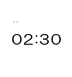 シンプルな時計(午前)（個別スタンプ：6）