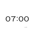 シンプルな時計(午前)（個別スタンプ：15）