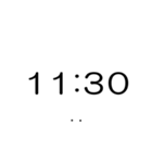 シンプルな時計(午前)（個別スタンプ：24）