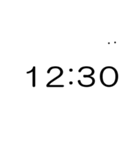 シンプルな時計(午後)（個別スタンプ：2）
