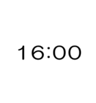 シンプルな時計(午後)（個別スタンプ：9）