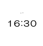 シンプルな時計(午後)（個別スタンプ：10）