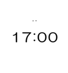 シンプルな時計(午後)（個別スタンプ：11）