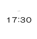 シンプルな時計(午後)（個別スタンプ：12）