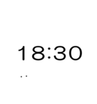シンプルな時計(午後)（個別スタンプ：14）