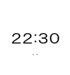 シンプルな時計(午後)（個別スタンプ：22）