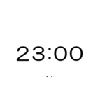 シンプルな時計(午後)（個別スタンプ：23）
