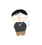 めがねのおじさんのぬいぐるみ（個別スタンプ：3）