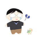 めがねのおじさんのぬいぐるみ（個別スタンプ：19）