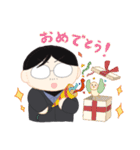 めがねのおじさんのぬいぐるみ（個別スタンプ：26）
