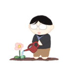 めがねのおじさんのぬいぐるみ（個別スタンプ：32）