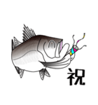 Lure-fishing sea bass（個別スタンプ：11）