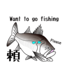 Lure-fishing sea bass（個別スタンプ：40）