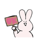ただのうさぎさんです...。（個別スタンプ：2）
