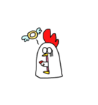 ニワトリのコウ（個別スタンプ：4）