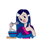 Cute Hmong Girl（個別スタンプ：23）