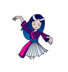 Cute Hmong Girl（個別スタンプ：31）