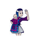 Cute Hmong Girl（個別スタンプ：32）