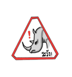 RhinoGirl（個別スタンプ：36）