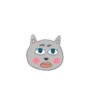 Days of the gray-colored cat（個別スタンプ：1）