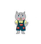 Days of the gray-colored cat（個別スタンプ：7）