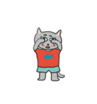 Days of the gray-colored cat（個別スタンプ：9）