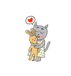 Days of the gray-colored cat（個別スタンプ：10）