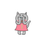 Days of the gray-colored cat（個別スタンプ：11）