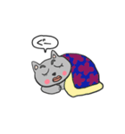 Days of the gray-colored cat（個別スタンプ：13）