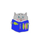 Days of the gray-colored cat（個別スタンプ：14）