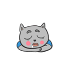 Days of the gray-colored cat（個別スタンプ：18）