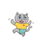 Days of the gray-colored cat（個別スタンプ：20）